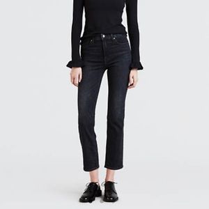 Levi’s 724 High Rise Straight Crop Jeans Denim